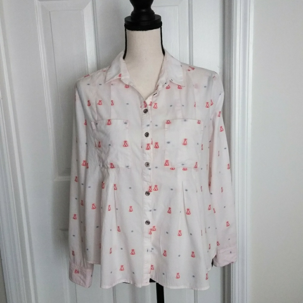 Anthropologie Maeve Button Down Shirt